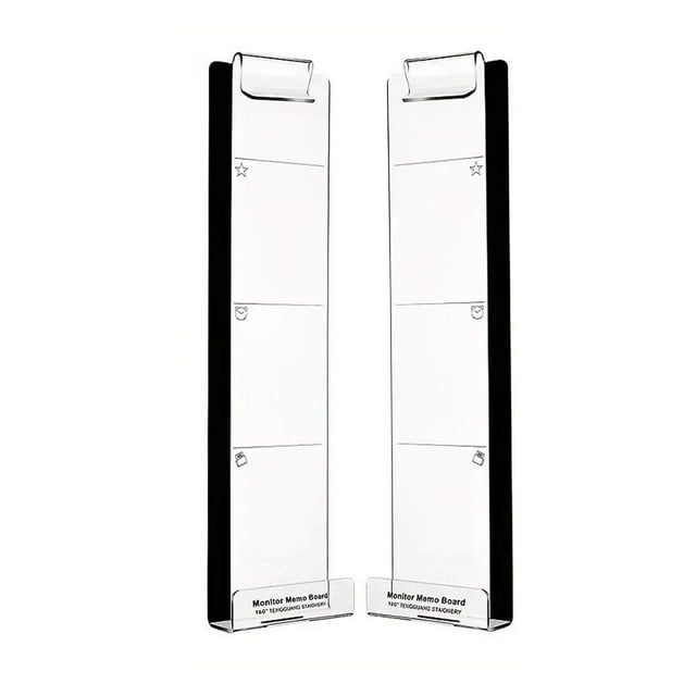 Rongfmy 2 Pcs Panneaux Mémo pour Ordinateur Pratiques Tendance Panneaux de Messages de Bureau Type Pliable