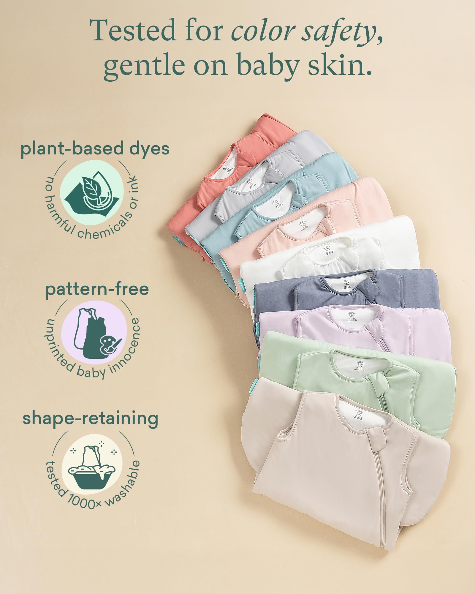 Supersoft Sleep Sack 1.0 TOG, Premium Bamboo Viscose Baby Sleeping Bag 2-Way Zipper Sleep Sack Baby Wearable Blanket