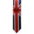 thumbnail image 2 of United Kingdom Union Jack Authority Skull Skinny Neck Tie, 2 of 2