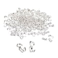 thumbnail image 1 of Unique Bargains 400Pcs Open Bead Tips Knot Covers, Metal Clamshell Crimp Fold-Over Calotte Ends Caps (4mm/0.16 Inch Cup, Silver White), 1 of 6
