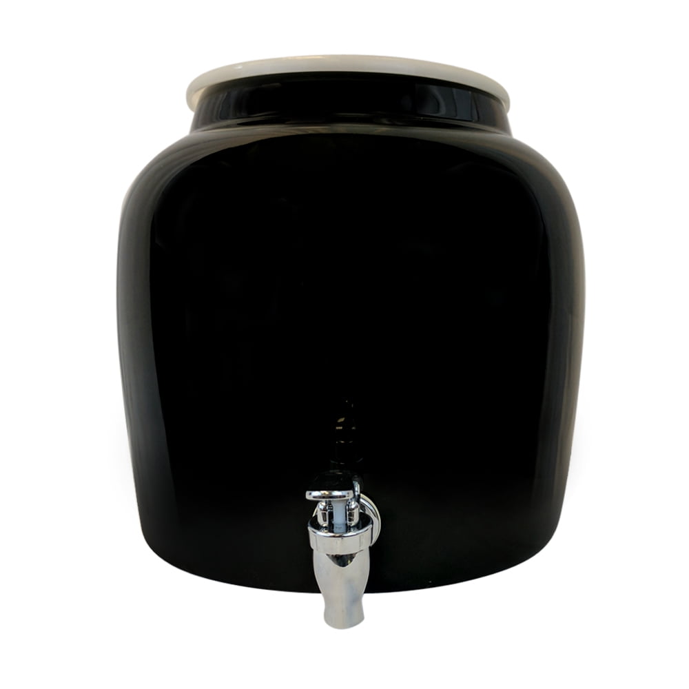 Porcelain Water Dispenser Crock 2.5 Gallons Comes with Crock Ring