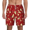 thumbnail image 2 of Picia Fire Extinguisher pattern Mens Swim Trunks with Compression Liner Stretch Beach Shorts Quick Dry with Zipper Pockets No-Chafing Board Shorts-Large, 2 of 9
