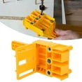 thumbnail image 4 of Hole Guide, Quickly Determine Center Hole Millimeter-Level Accuracy Punch Locator, For Woodworking Round Dowel Splicing Yellow, 4 of 8