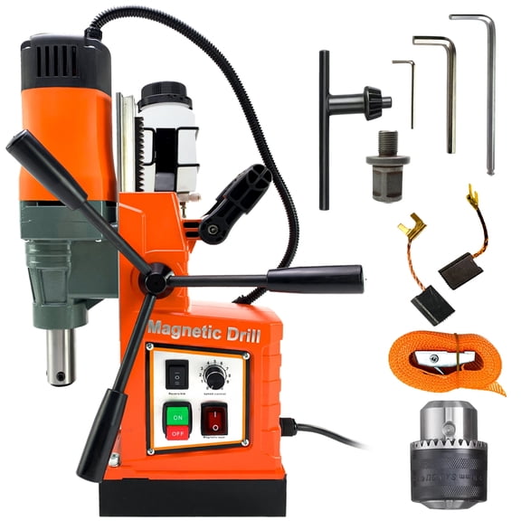 iMeshbean Magnetic Drill Press, 1550W 760RPM Mag Drill Press, 3102lbf/13800N, 2" Core Drilling Power Electric Drill Machine