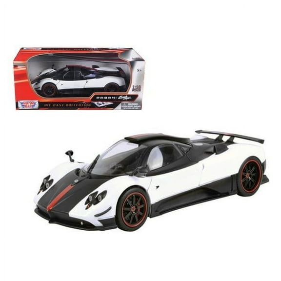 Motormax 79158w Pagani Zonda 5 Cinque 1-18 Diecast Car, Black/White