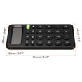 thumbnail image 2 of Unique Bargains Desk Basic Cute Calculator, Desktop Calculators Battery Powered with 12 Digit LCD Display, Black, 2 of 6
