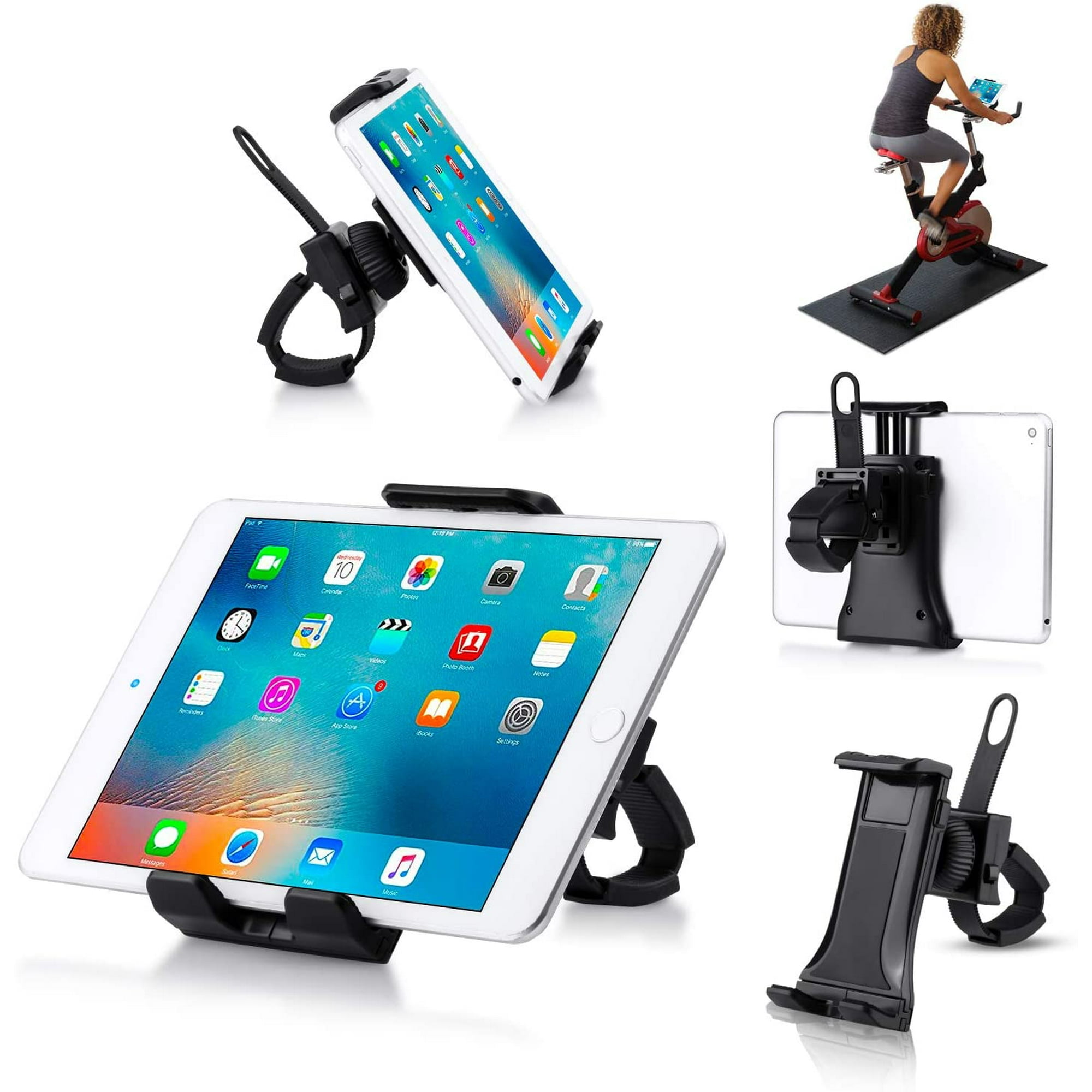 Support de Tablette Support de Telephone Portable Velo Peut Etre Tourne a 360 pour Home Trainer Cross Trainer Velo Gps de Navigation Gym