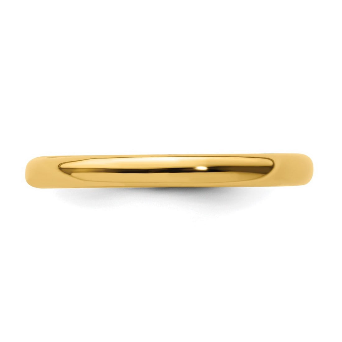 925 Sterling Silver Stackable Gold Plated Polished Ring Size 5 Stackable Ring for Women - 2.3 Grams