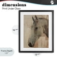 thumbnail image 4 of Stupell Industries Contemporary Pure Horsepower Portrait Black Framed Print Under Glass, 13 x 16, by Svetlana Aleynikova, 4 of 8