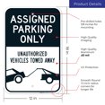 thumbnail image 3 of Assigned Parking Only Sign,, 3 of 8