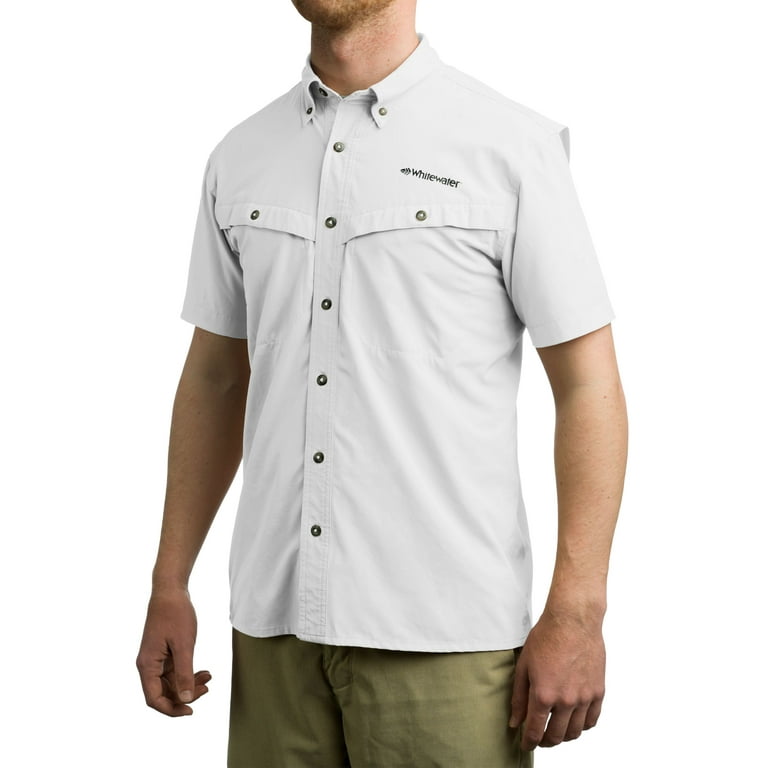 Guy Harvey Men's Retro Billfish Short Sleeve Performance Fishing Shirt -  Bright White Medium