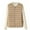 Khaki, variant on Uaswgudfs ​Women's Autumn/Winter Sleeveless Vest: Down-Filled Crew Neck w/ Front Buttons - Windproof Warmth for Commuting & Casual​