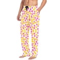 thumbnail image 2 of FORMRS Mens Pajama Pants with Pockets Soft Cotton Sleepwear Lounge Bottoms, Sizes S-2XL, Yellow Stars Pattern, 2 of 7
