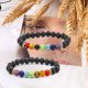 thumbnail image 5 of pulseras de cuentas elásticas curativas con piedras preciosas semipreciosas, unisex, regalos de aniversario de cumpleaños de Navidad, 5 of 5