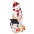thumbnail image 3 of Snowman Figurines, Snowman Decorations Adorable Cute Unique Design Premium Resin Exquisite Durable Eye Catching  For Home For Office For Library, 3 of 8