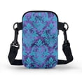 thumbnail image 2 of HELLHERO Purple High-End Damask Pattern Shoulder Bag Stylish, Double Zipper for Outdoor Travel Daily Use, Casual Travel, 2 of 7