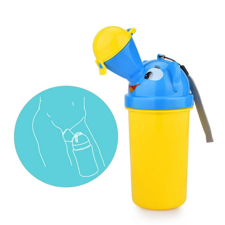Children Portable Urinal Reusable Plastic Pee Cup Moving Toilet in Car or Outdoor Travel for Boys &