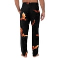 thumbnail image 4 of Domuza Mens Halloween Pajama Pants Casual Drawstring Elastic Waist Spooky Funny Print Pjs Trousers Relaxed Fit Cute Wide Leg Lounge Sleep Pants 2XL, 4 of 4