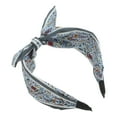 thumbnail image 5 of Unique Bargains 1 Pc Wide Tie Paisley Bow Headbands for Women Blue, 5 of 6