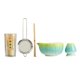 thumbnail image 2 of 5pcs matcha set matcha bowl con spout hechas a mano Herramientas regalos para amantes del té Utensilios japoneses Ceremonía de té Cerámica Azul, 2 of 9