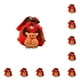 thumbnail image 3 of Kearding Regalos de Navidad Bolsa Cordón Chocolates Bolsa de dulces Decoración navideña Type1 NO1, 3 of 6