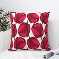 thumbnail image 4 of Fuzoiu Tulips Flowers Print Square Pillow Cover,Hidden Zipper Design,Luxury Square Pillow Case, Throw Pillow,Couch Cushion-16"x16", 4 of 7