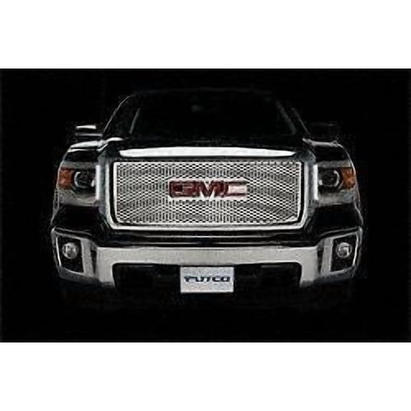 Putco 84194 Billet Grille For GMC Sierra 1500, Stainless Steel Grille Insert