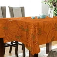 thumbnail image 3 of 54"x72" Thanksgiving Pumpkin Tablecloth, Waterproof Washable Polyester Square Table Cover, Durable Tablecloth for Kitchen Dining Table Party Decor, 3 of 7