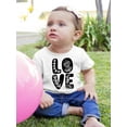 thumbnail image 2 of Love W Flowers T-Shirt Infant -Smartprints Designs,  18 Months, 2 of 4