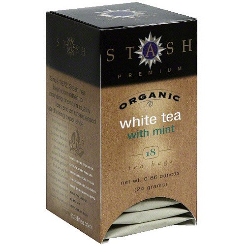 Stash Organic Mint White Tea, 18ct (Pack of 6)