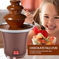 thumbnail image 4 of Fuente de fondue de chocolate Gloria 3 niveles color marrón, 4 of 7