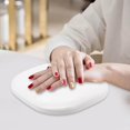 thumbnail image 6 of Manicure Nail Art Hand Cushion Pillow PU Leather Lightweight Nail Art Accessories Tool for Nail Salons or Home Use Reusable Durable White, 6 of 10