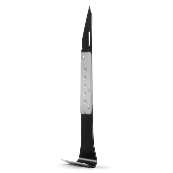 Stainless Steel Tree Bark Peeler and Wood Shave Tool, Draw Scraper Pry Bar with Grafting Cutter for Tree Care and Gardening