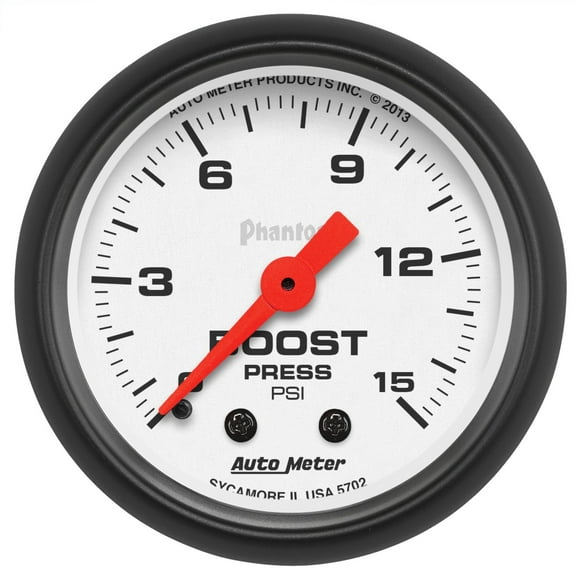 Auto Meter (5702) Phantom 2-1/16 0-15 PSI Mechanical Boost Gauge