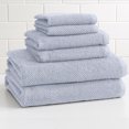 thumbnail image 1 of Great Bay Home Cotton Popcorn Textured Quick-Dry Towel Set  (6 Piece Set, Periwinkle), 1 of 5