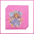 thumbnail image 3 of Decoración para fiesta de cumpleaños con temática de la Princesa Sofía de Disney, juego de vajilla de dibujos animados para fiesta de baby shower de niña, decoración con globos, suministros para event, 3 of 5