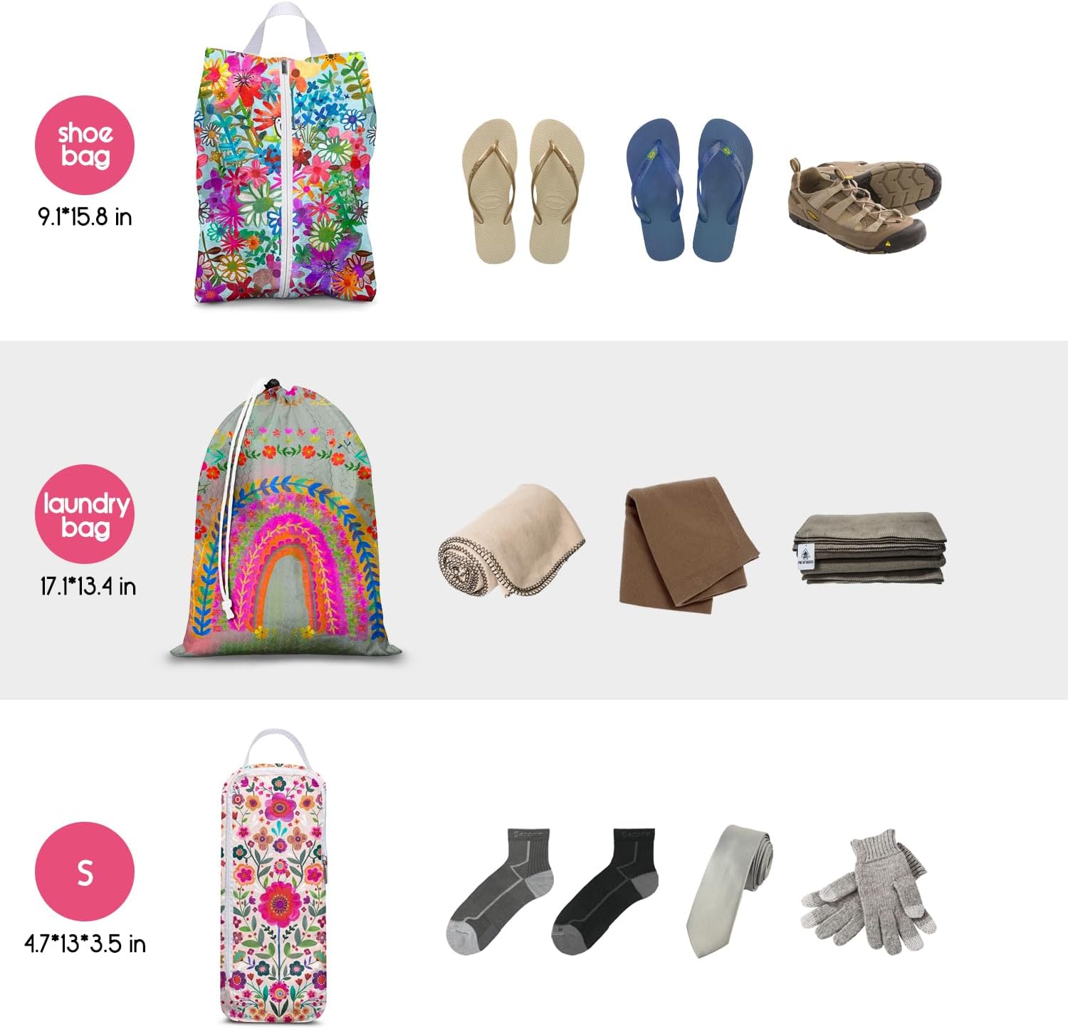 6 Set Compression Packing Cubes for Travel,Bohemia Packing Cubes for Suitcase Luggage Organizer Bags,Travel Essentials for Carry on Backpack,Ultralight and Waterproof (color flowers leaves)