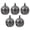 Grey, variant on Shisuyan Anniversary Copper Bells Silver 5Pcs 0.8x0.8x1In