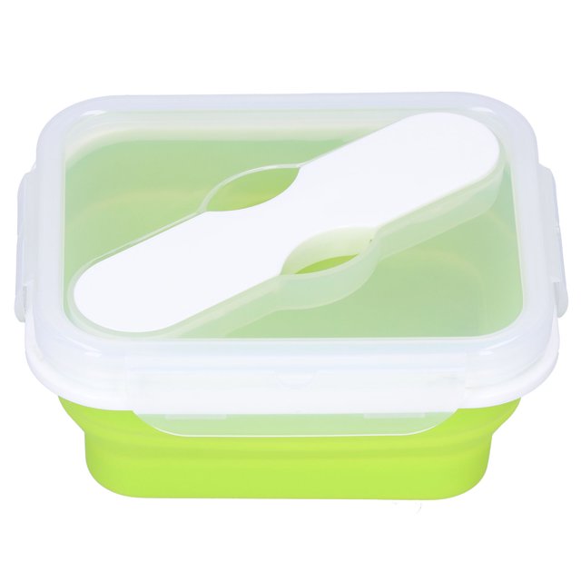 Fiambrera, Fiambrera Térmica De Silicona Plegable De 600 ML, Con Tenedor Cuchara Para Estudiantes Para La Escuela Para El Personal Para La Oficina ANGGREK Otros
