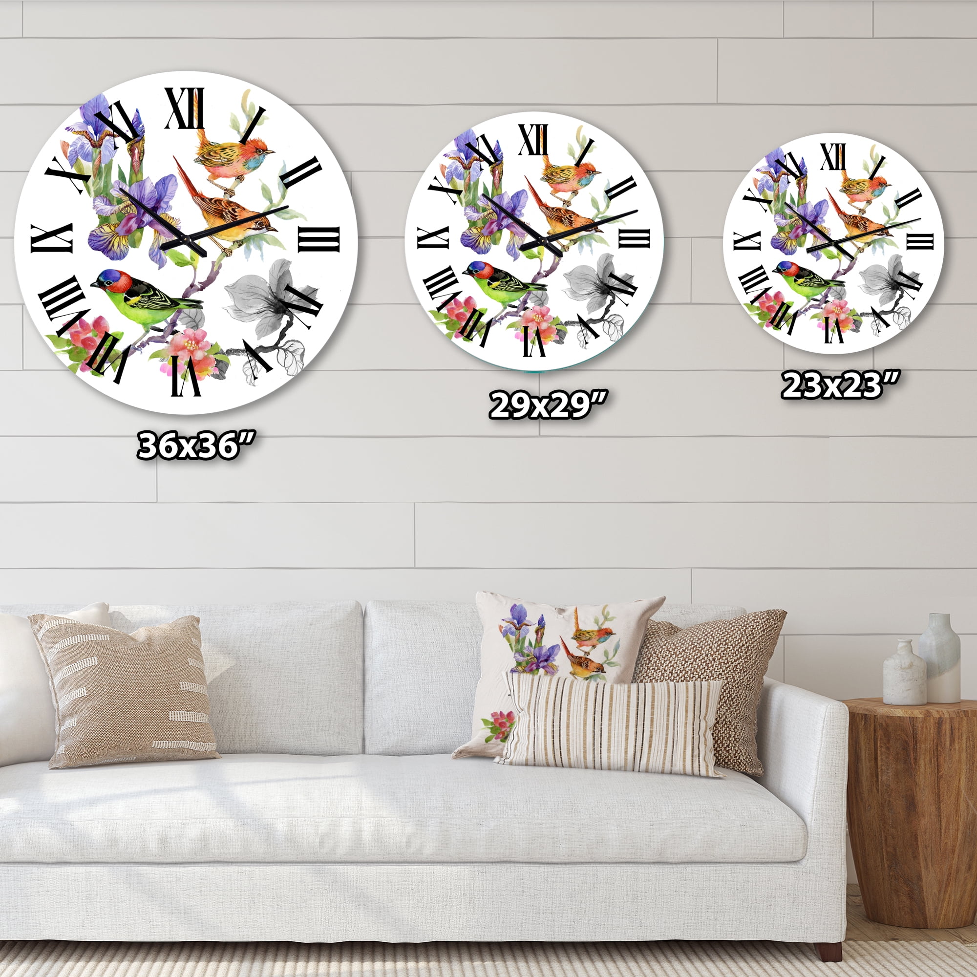 Designart 1 in Quartz Traditional Wall Clock
