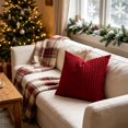 thumbnail image 4 of Textured Throw Pillow Covers Corduroy Cushion Cases for Sofa Living Room Bedroom Couch Interior Styling, 4 of 6