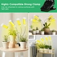 thumbnail image 6 of YANSUN 4 Head 96W Grow Lights Full Spectrum Plant Grow Light with Timer for Seedlings Adjustable Goose neck & Desk Clip On, 4 Switch Modes 10 Brightness Levels with Planting Tools, 6 of 7