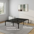 thumbnail image 2 of NapQueen ZETA Heavy Duty Easy Assembly Metal Platform Bed Frame, Queen Size, 2 of 6