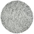 thumbnail image 6 of SAFAVIEH Rio Kynaston Solid Polyester Shag Area Rug, Grey/Ivory, 6' x 6' Round, 6 of 8