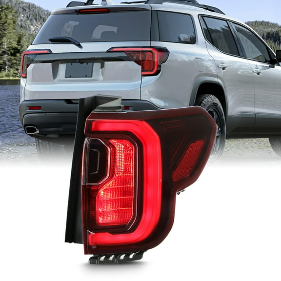 AKKON - Fit 2020 2021 2022 2023 GMC Acadia AT4 Full LED Outer Black Tail Light Rear Brake Lamp OE Style Passenger Right Side Assembly