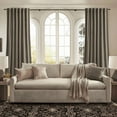 thumbnail image 2 of NICETOWN Velvet Curtains for Living Room, Soft Thick Elegant Velvet Curtains Thermal Insulated Sun Light Blocking Drapes Back Tab Velvet Window Curtains, Taupe, 52"x90", 2 Panels, 2 of 8