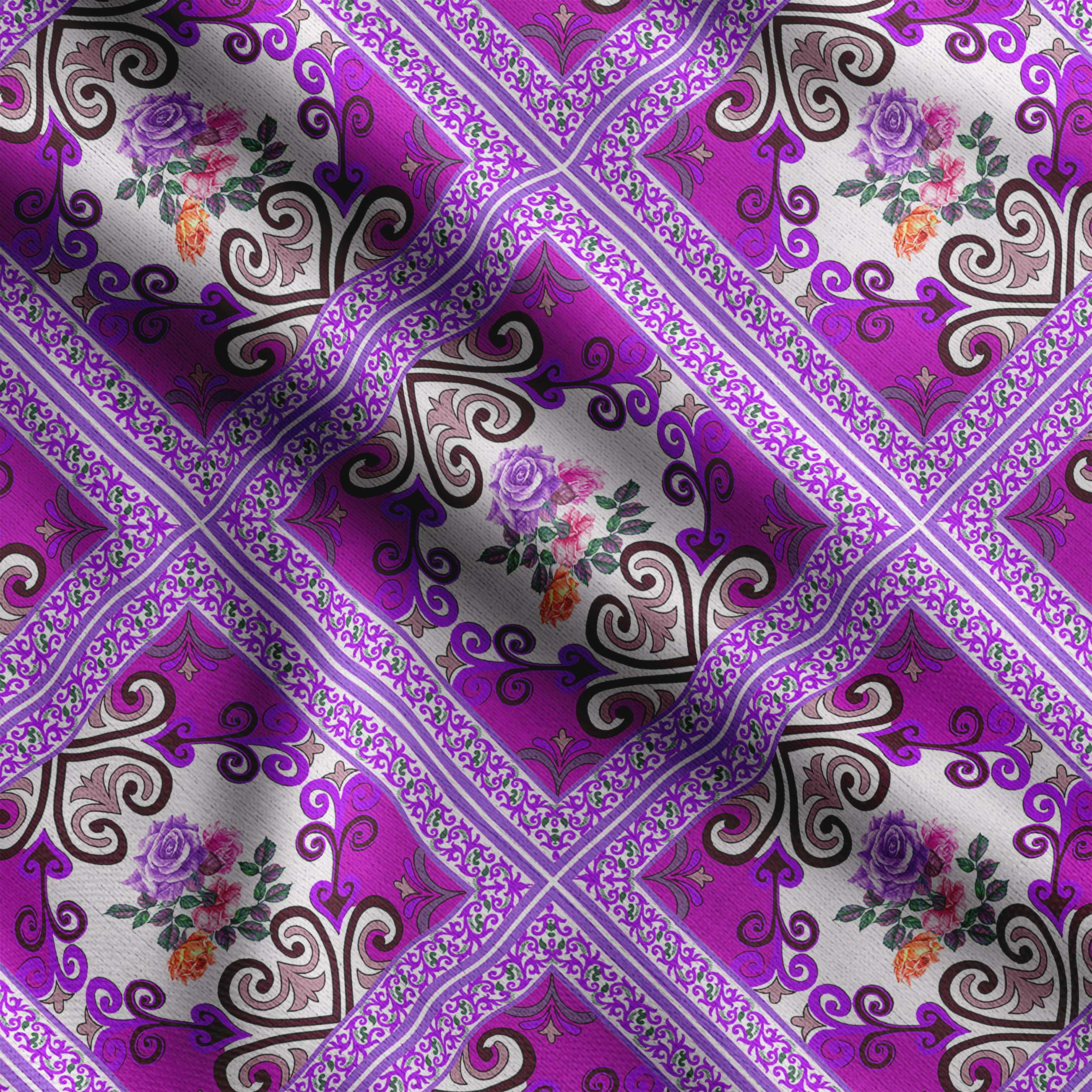 Soimoi Patchwork Print,Cotton Cambric, Quilting Fabric Sold by The Yard