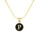 thumbnail image 1 of 26 Collar Inicial Forma Redonda 26 Alfabeto Cadena Collar A Z 26 Alfabeto Inicial Collares de Oro para Mujeres Niñas, 1 of 2