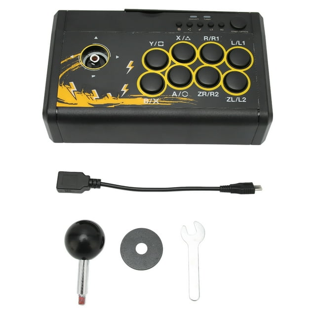 Joystick controlador de juego con cable, Joystick de juego con cable USB Controlador de juego de PC con cable Suministros de control de juego Salida de alta intensidad