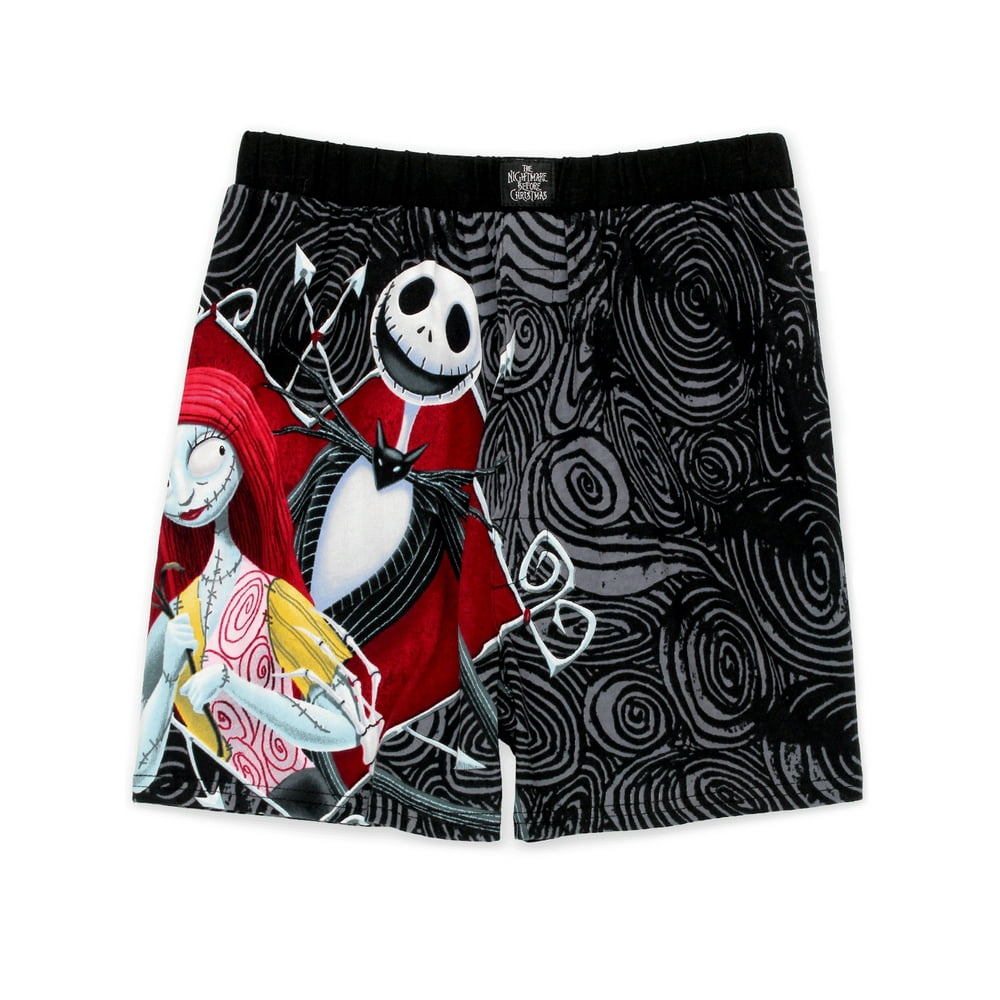 Disney Nightmare Before Christmas Jack and Sally Men's Boxer Shorts